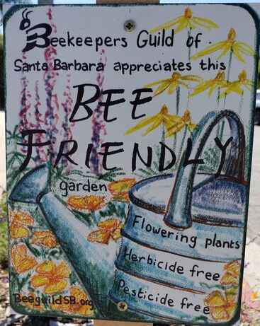 Thank you to the Beekeeper's Guild for the Bee Friend Award for Santa Barbara Mesa Insectary Garden August 2, 2019!