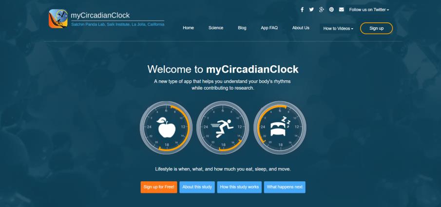 mycircadianclock.org website